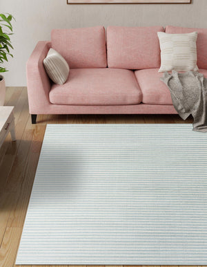 Light Blue 8' x 8' Sabrina Soto Outdoor Square Area Rug Weather Resistant for Patio, Deck, Terrace, Balcony, Porch Durable Carpet for Exterior Home Design for Sale at Rug Engine