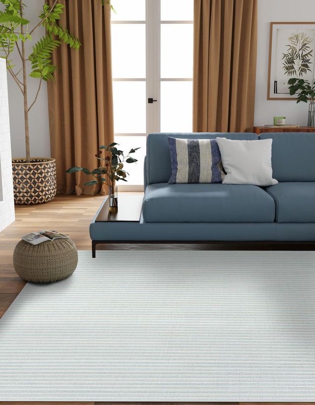 Light Blue 10' x 10' Sabrina Soto Outdoor Square Area Rug Weather Resistant for Patio, Deck, Terrace, Balcony, Porch Durable Carpet for Exterior Home Design for Sale at Rug Engine