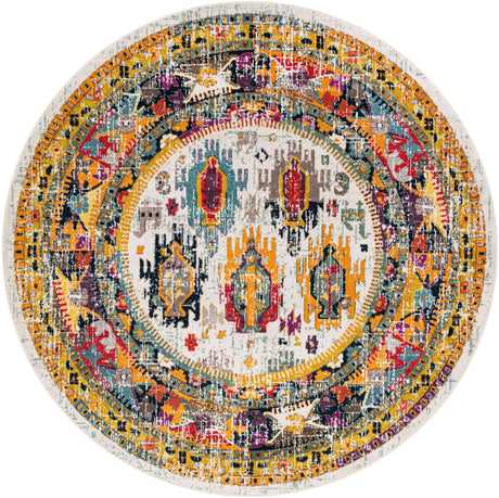 Ivory 10' x 10' Penrose Round Area Rug