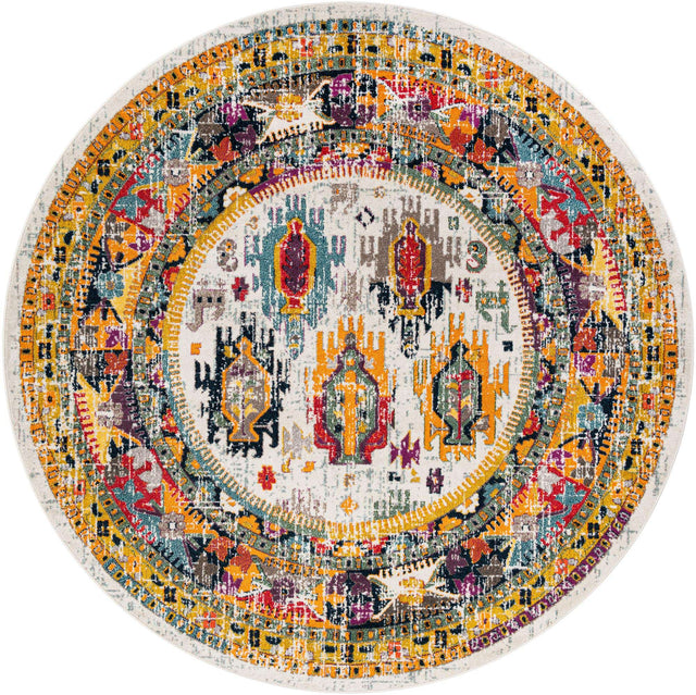 Ivory 10' x 10' Penrose Round Area Rug