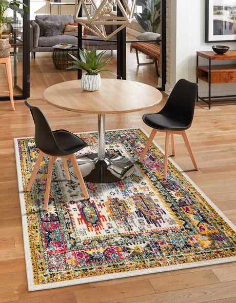 Ivory 2' x 3' 1 Penrose Rectangle Area Rug