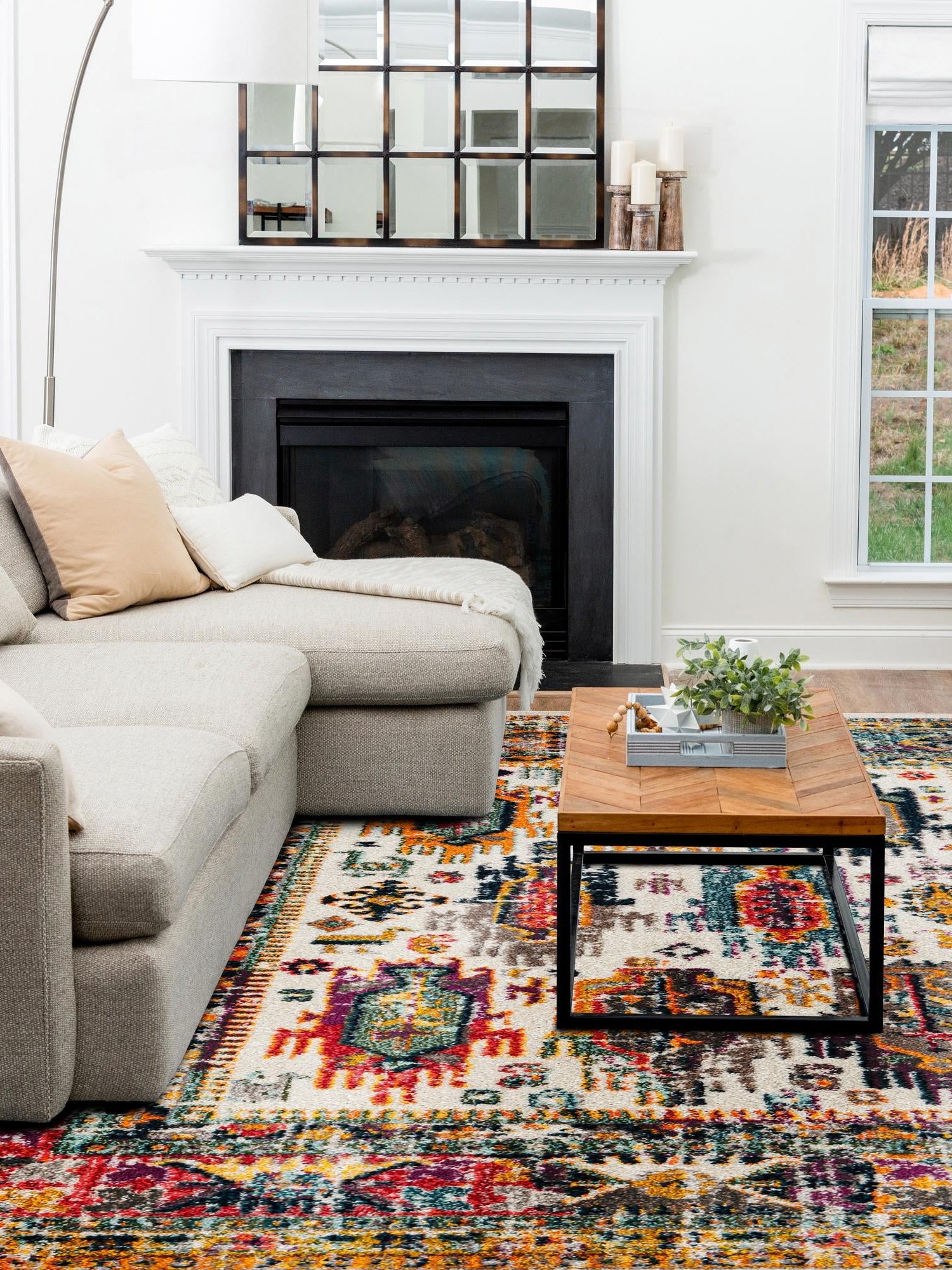 Ivory 7' 1 x 10' Penrose Rectangle Area Rug