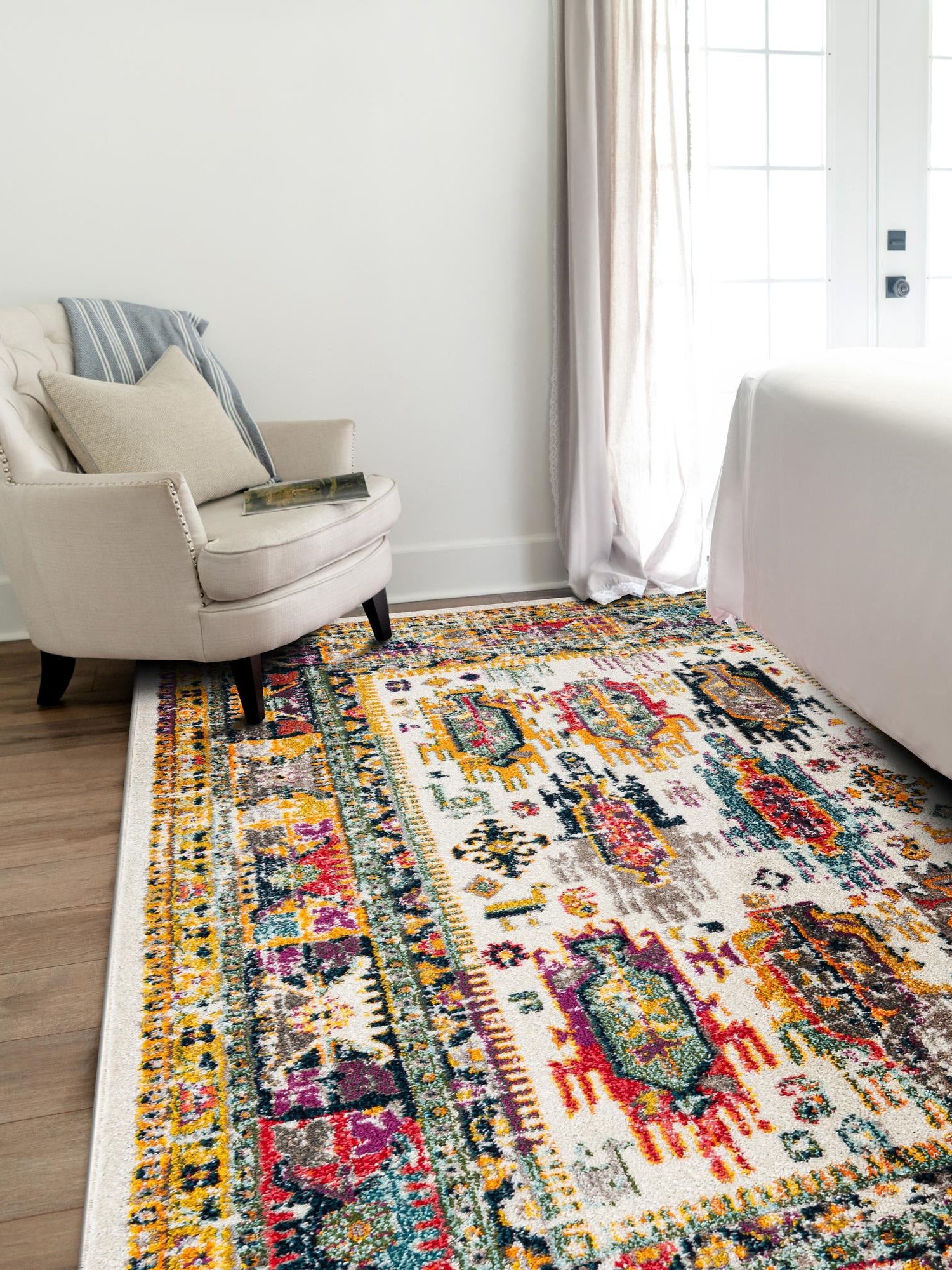 Ivory 9' x 12' Penrose Rectangle Area Rug