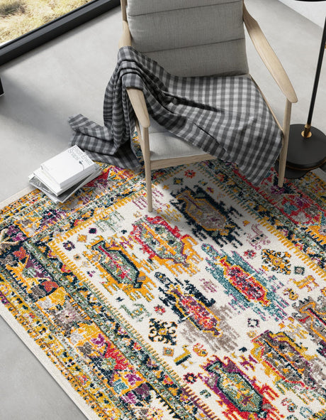 Ivory 2' x 3' 1 Penrose Rectangle Area Rug Classic Durable Stain Resistant Easy Clean Carpet for Traditional Indoor Home Decor for Sale at Rug Engine
