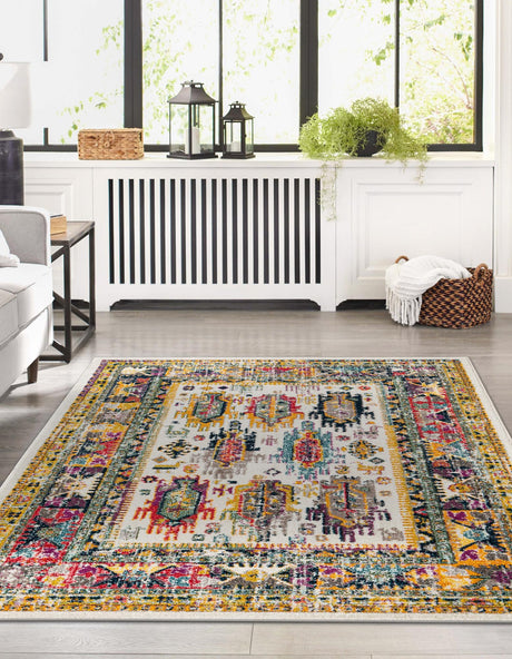 Ivory 10' x 14' 1 Penrose Rectangle Area Rug Classic Durable Stain Resistant Easy Clean Carpet for Traditional Indoor Home Decor for Sale at Rug Engine