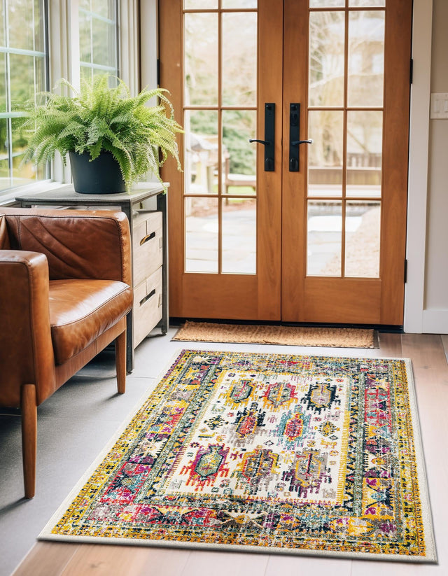 Ivory 2' x 3' 1 Penrose Rectangle Area Rug