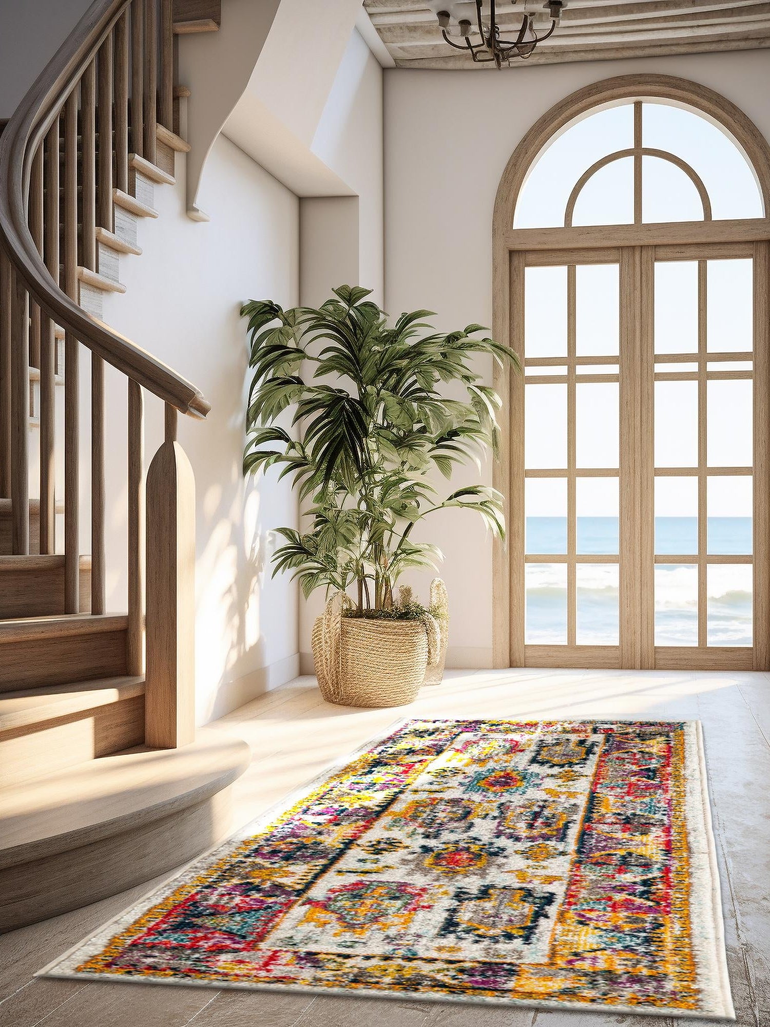 Ivory 2' x 8' Penrose Runner Area Rug