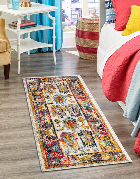 Ivory 2' 7 x 10' Penrose Runner Area Rug Classic Durable Stain Resistant Easy Clean Carpet for Traditional Indoor Home Decor for Sale at Rug Engine