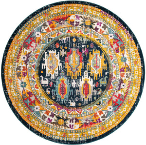 Navy Blue 10' x 10' Penrose Round Area Rug