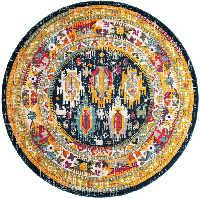 Navy Blue 10' x 10' Penrose Round Area Rug