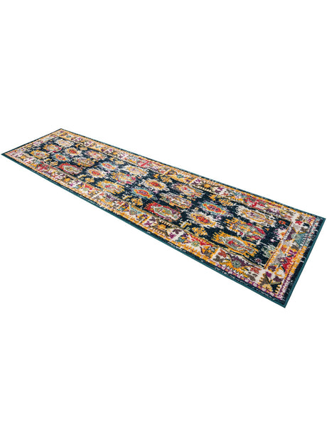 Navy Blue 2' 7 x 10' Penrose Runner Area Rug Classic Durable Stain Resistant Easy Clean Carpet for Traditional Indoor Home Decor for Sale at Rug Engine