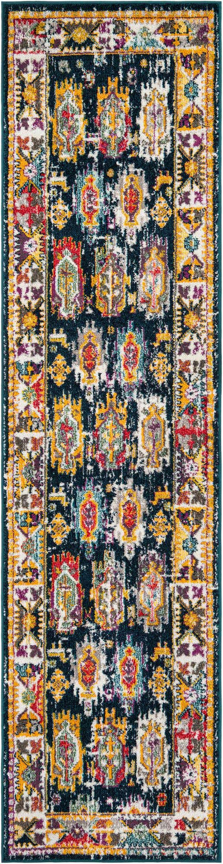 Navy Blue 2' 7 x 10' Penrose Runner Area Rug