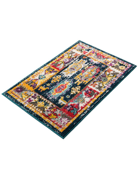 Navy Blue 2' x 3' 1 Penrose Rectangle Area Rug Classic Durable Stain Resistant Easy Clean Carpet for Traditional Indoor Home Decor for Sale at Rug Engine