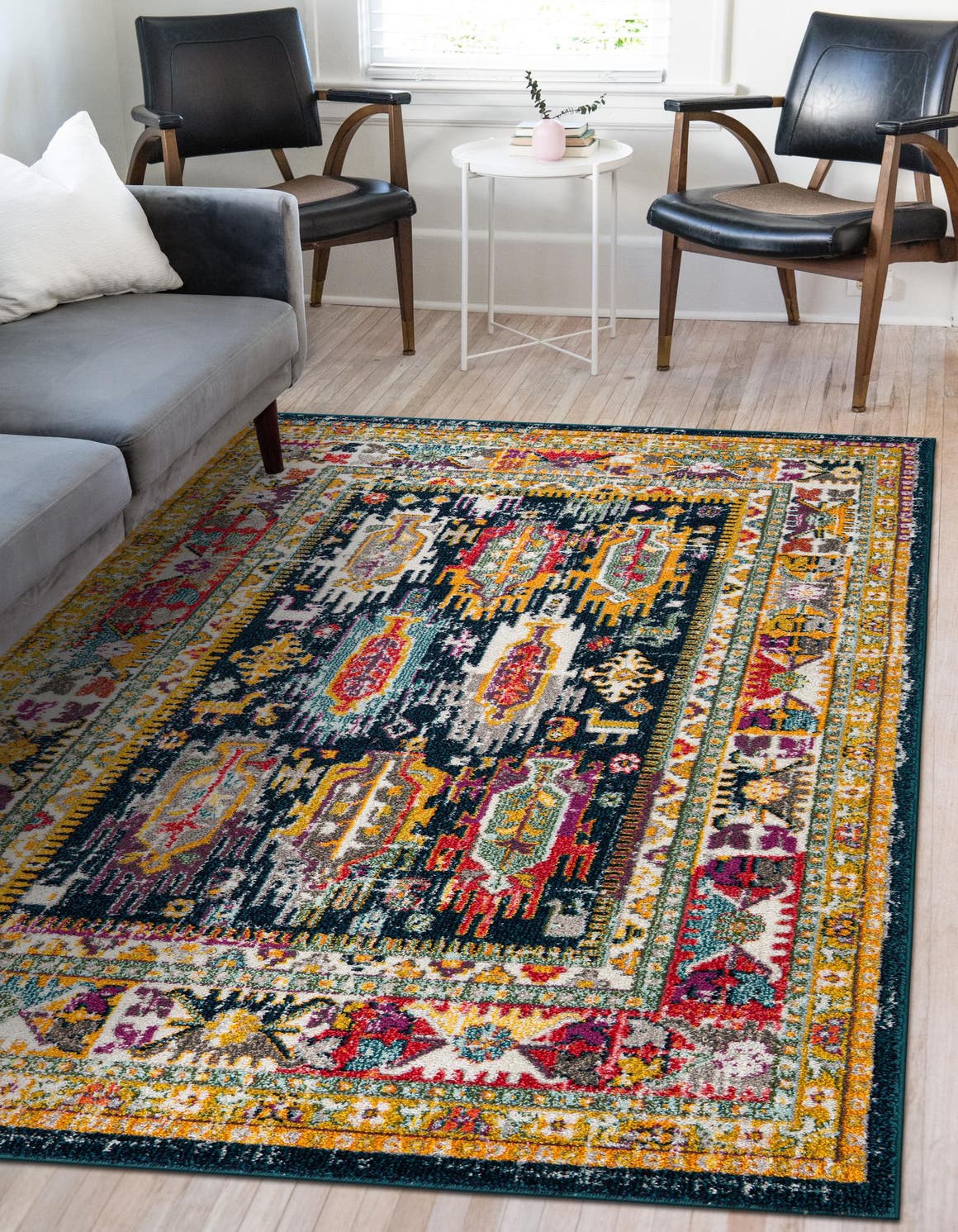 Navy Blue 2' x 3' 1 Penrose Rectangle Area Rug