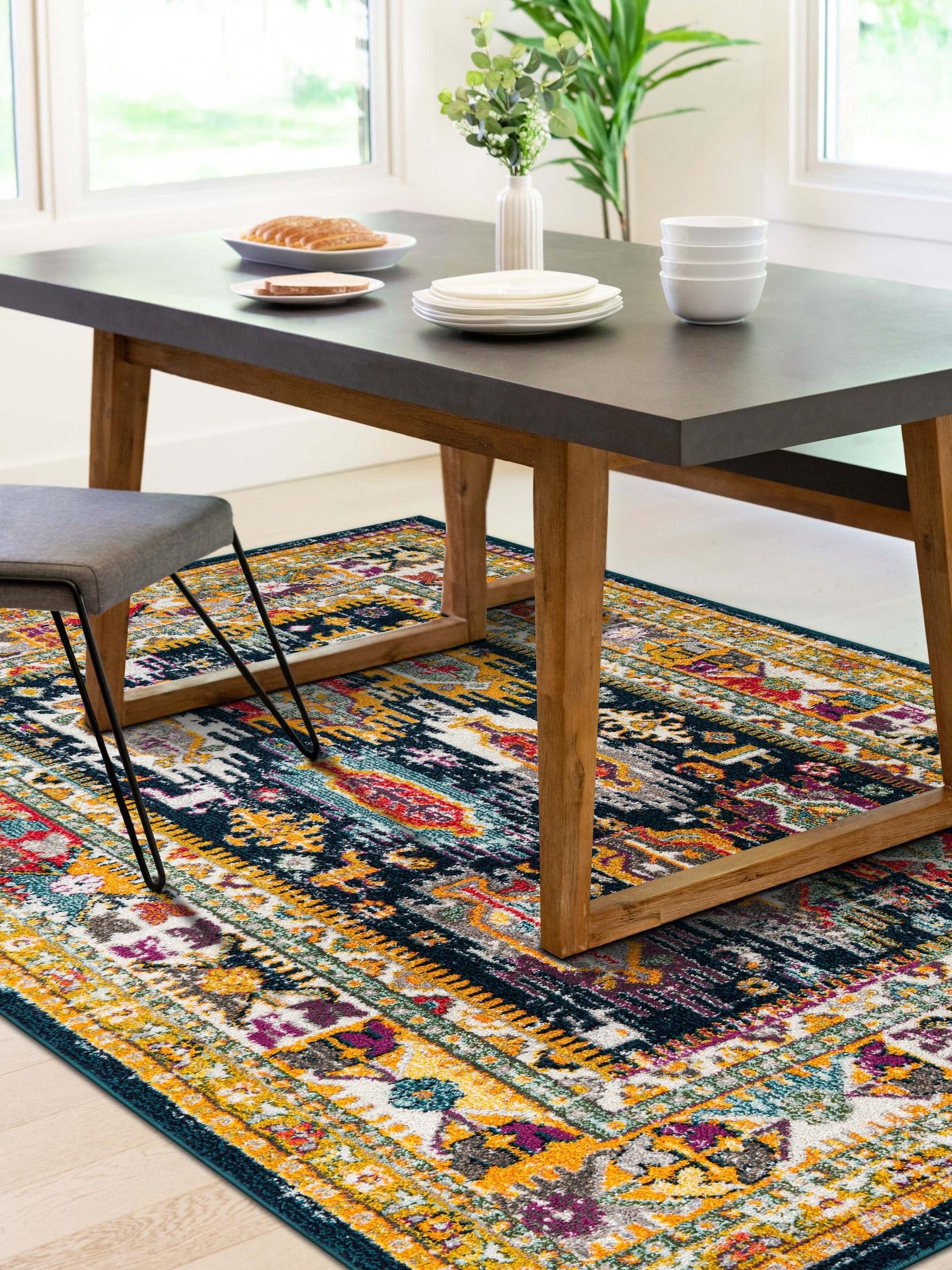 Navy Blue 2' x 3' 1 Penrose Rectangle Area Rug