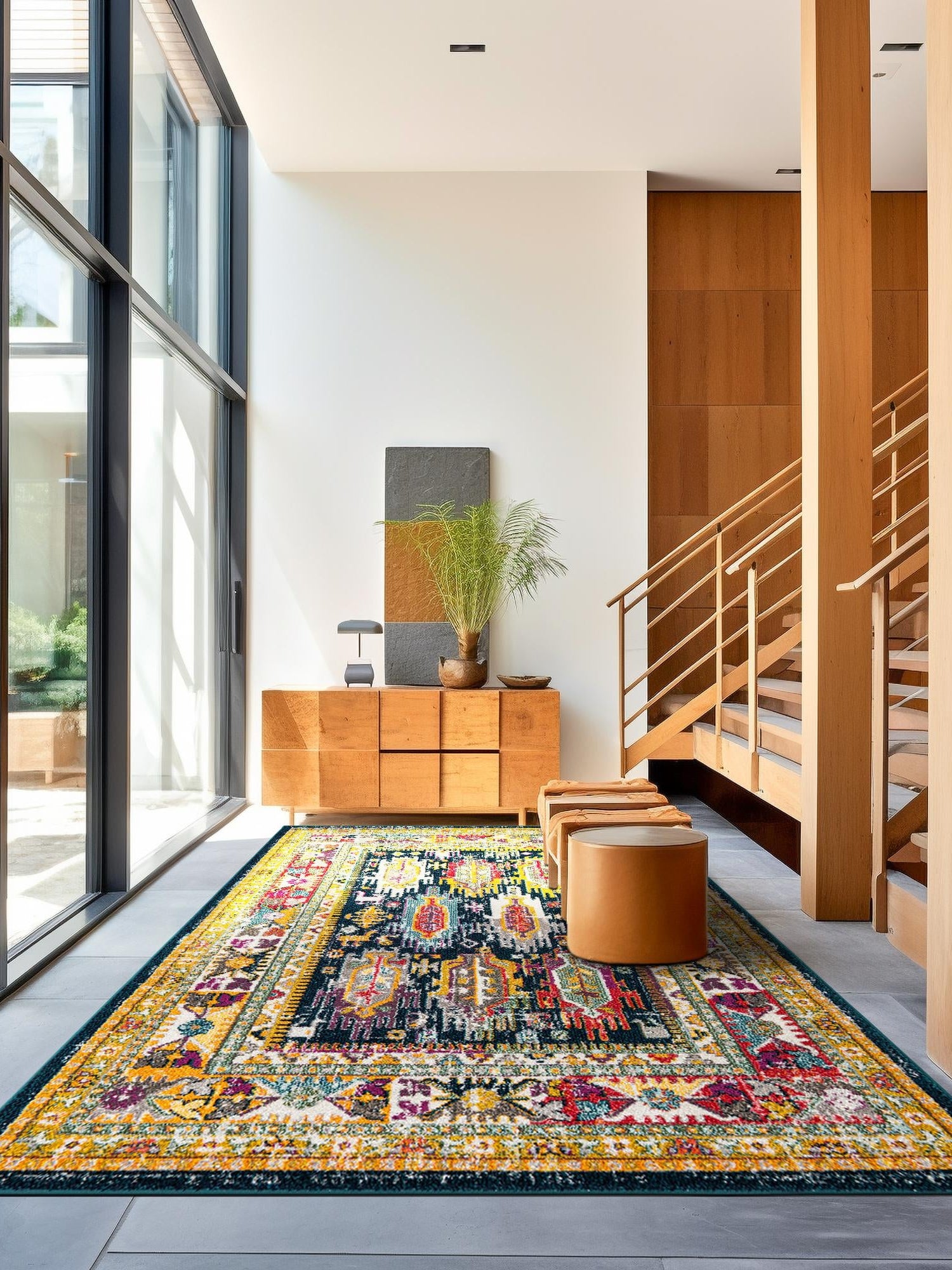 Navy Blue 4' 1 x 6' 1 Penrose Rectangle Area Rug