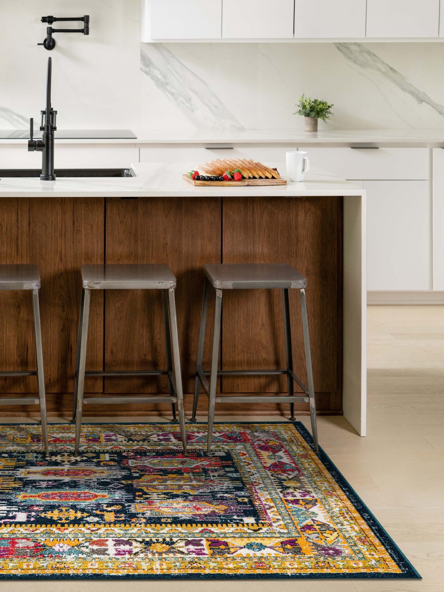 Navy Blue 2' x 3' 1 Penrose Rectangle Area Rug