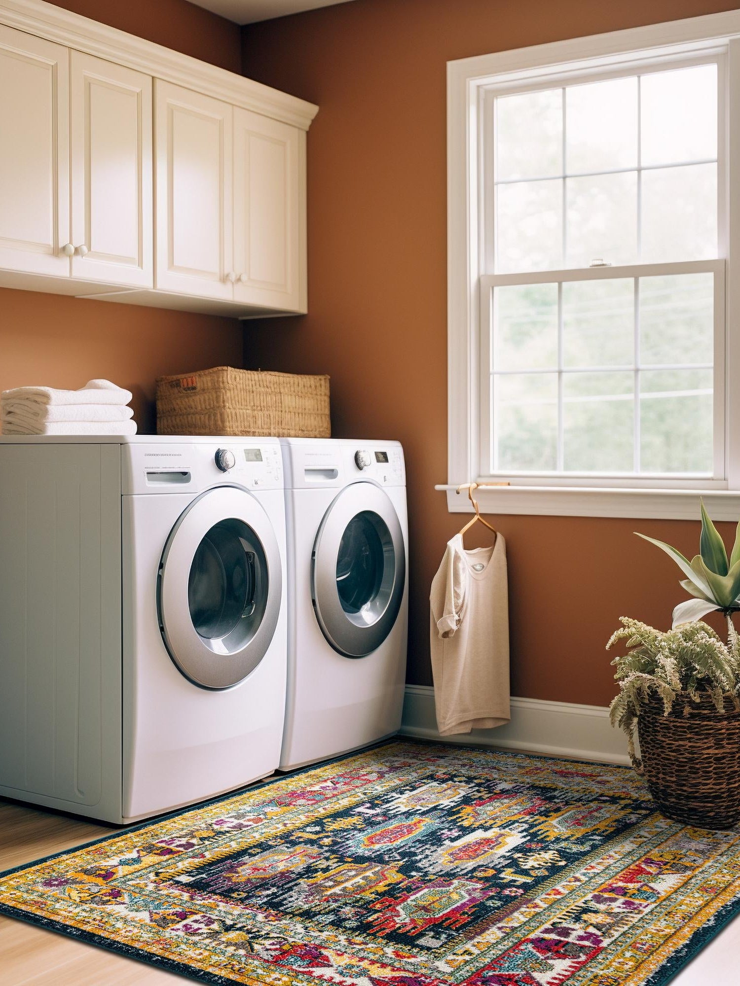 Navy Blue 4' 1 x 6' 1 Penrose Rectangle Area Rug
