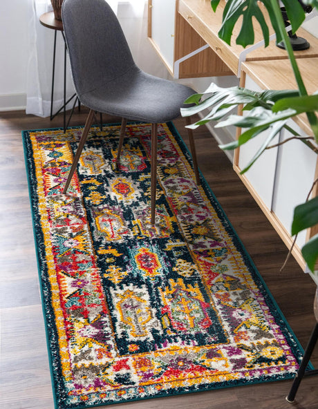 Navy Blue 2' x 8' Penrose Runner Area Rug Classic Durable Stain Resistant Easy Clean Carpet for Traditional Indoor Home Decor for Sale at Rug Engine