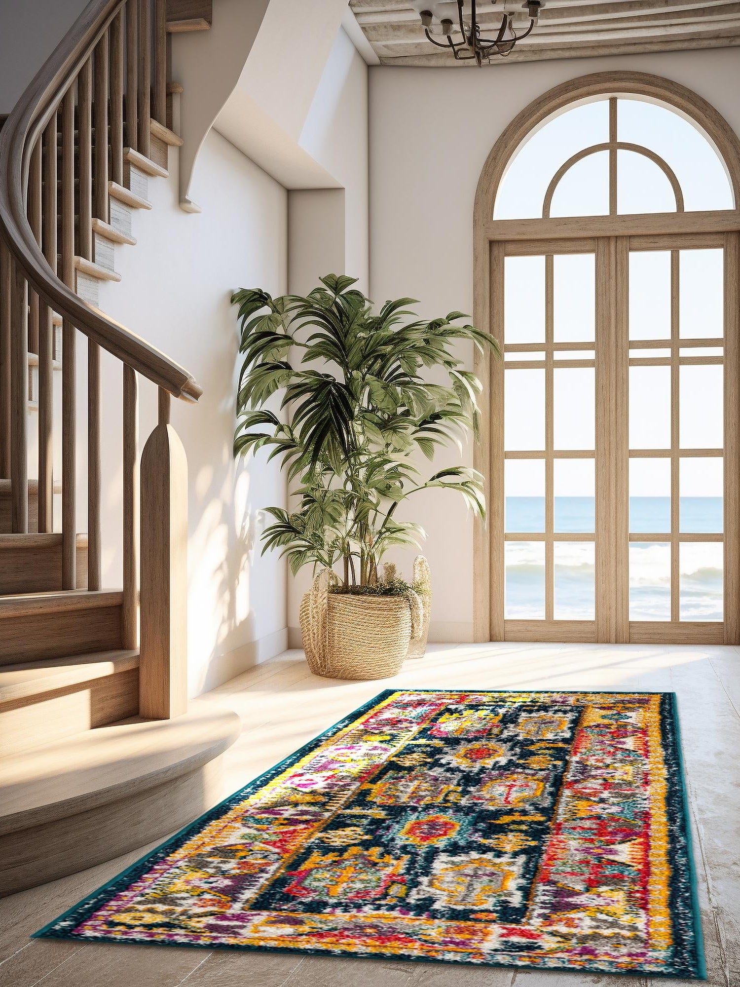 Navy Blue 2' x 8' Penrose Runner Area Rug