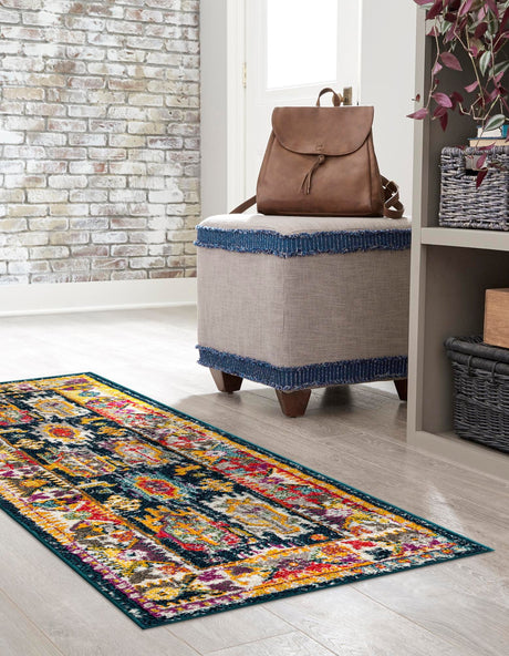 Navy Blue 2' x 8' Penrose Runner Area Rug Classic Durable Stain Resistant Easy Clean Carpet for Traditional Indoor Home Decor for Sale at Rug Engine