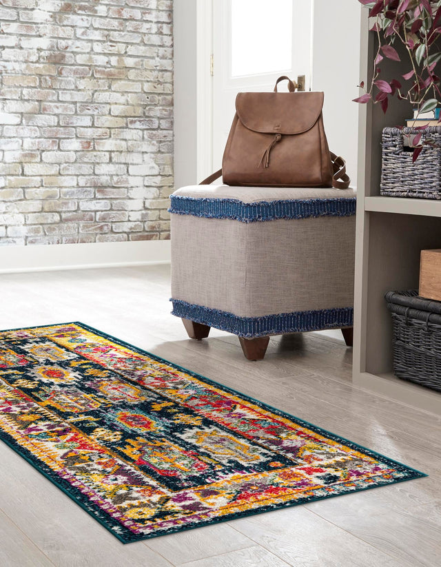 Navy Blue 2' x 6' 1 Penrose Runner Area Rug