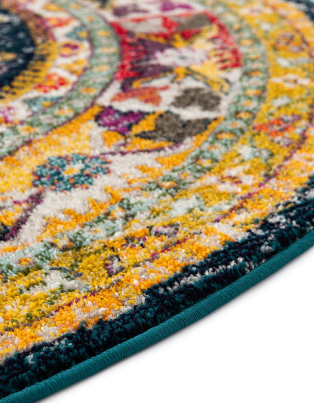Navy Blue 10' x 10' Penrose Round Area Rug