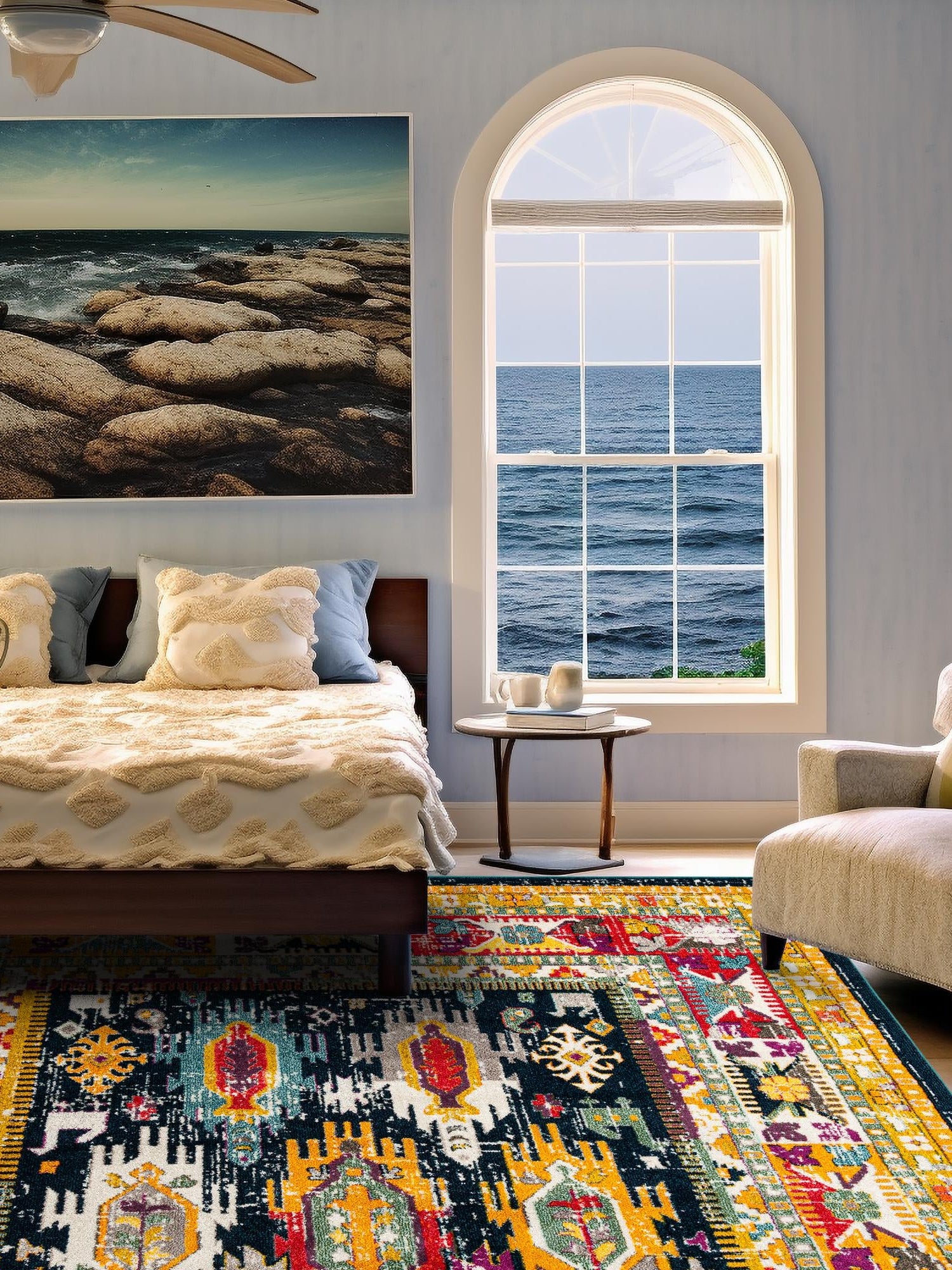 Navy Blue 10' x 10' Penrose Square Area Rug