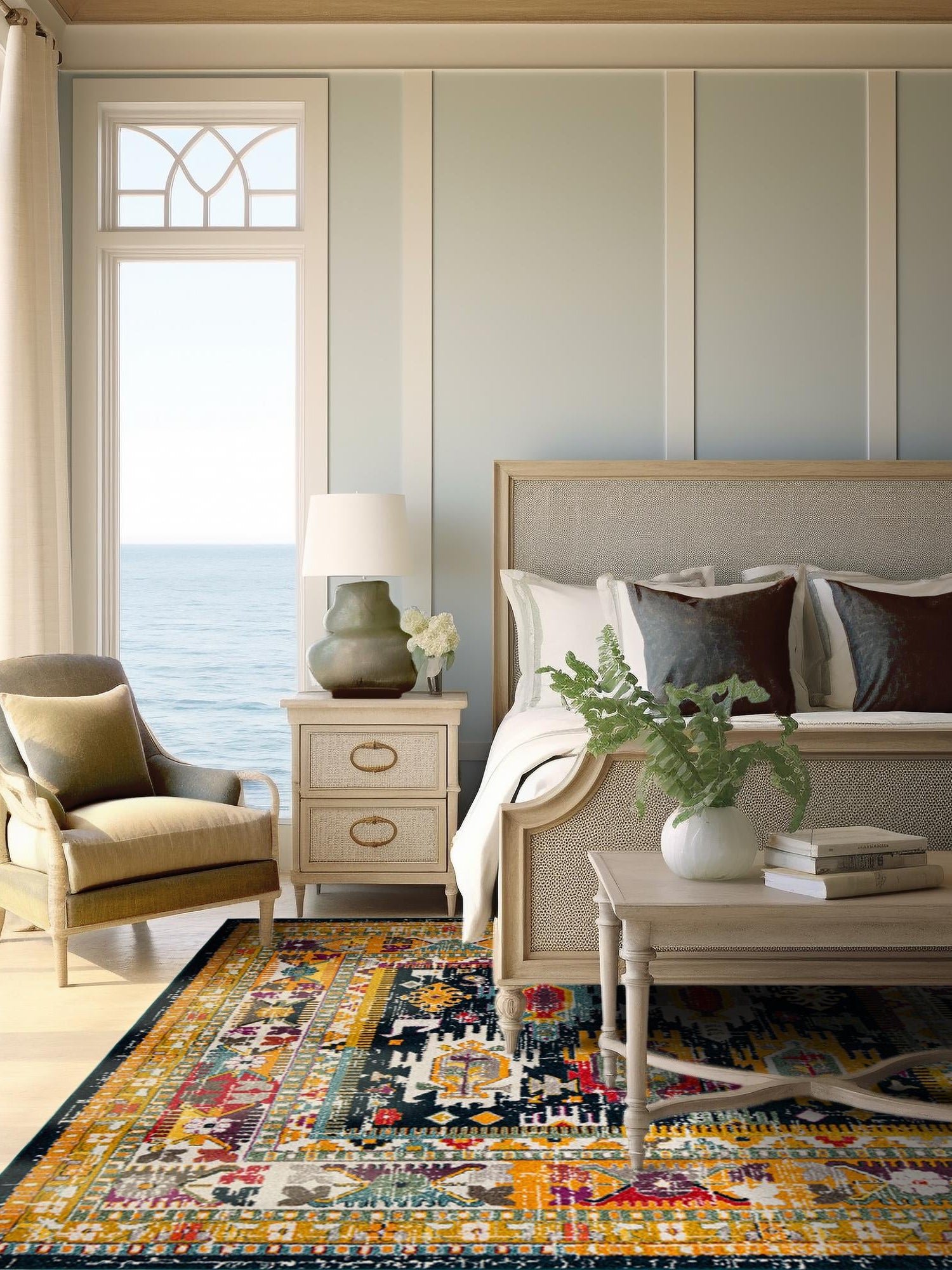 Navy Blue 10' x 10' Penrose Square Area Rug