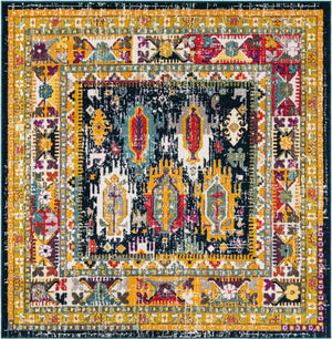 Navy Blue 7' 10 x 7' 10 Penrose Square Area Rug