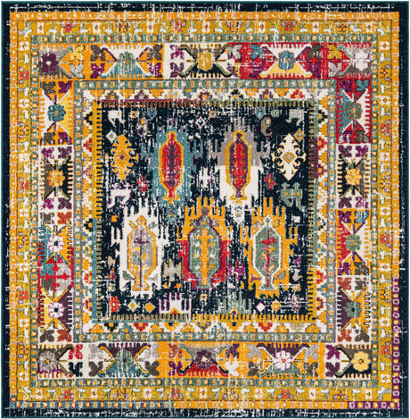 Navy Blue 7' 10 x 7' 10 Penrose Square Area Rug