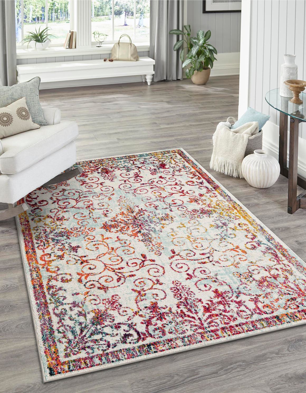 Ivory 5' 3 x 8' Penrose Rectangle Area Rug