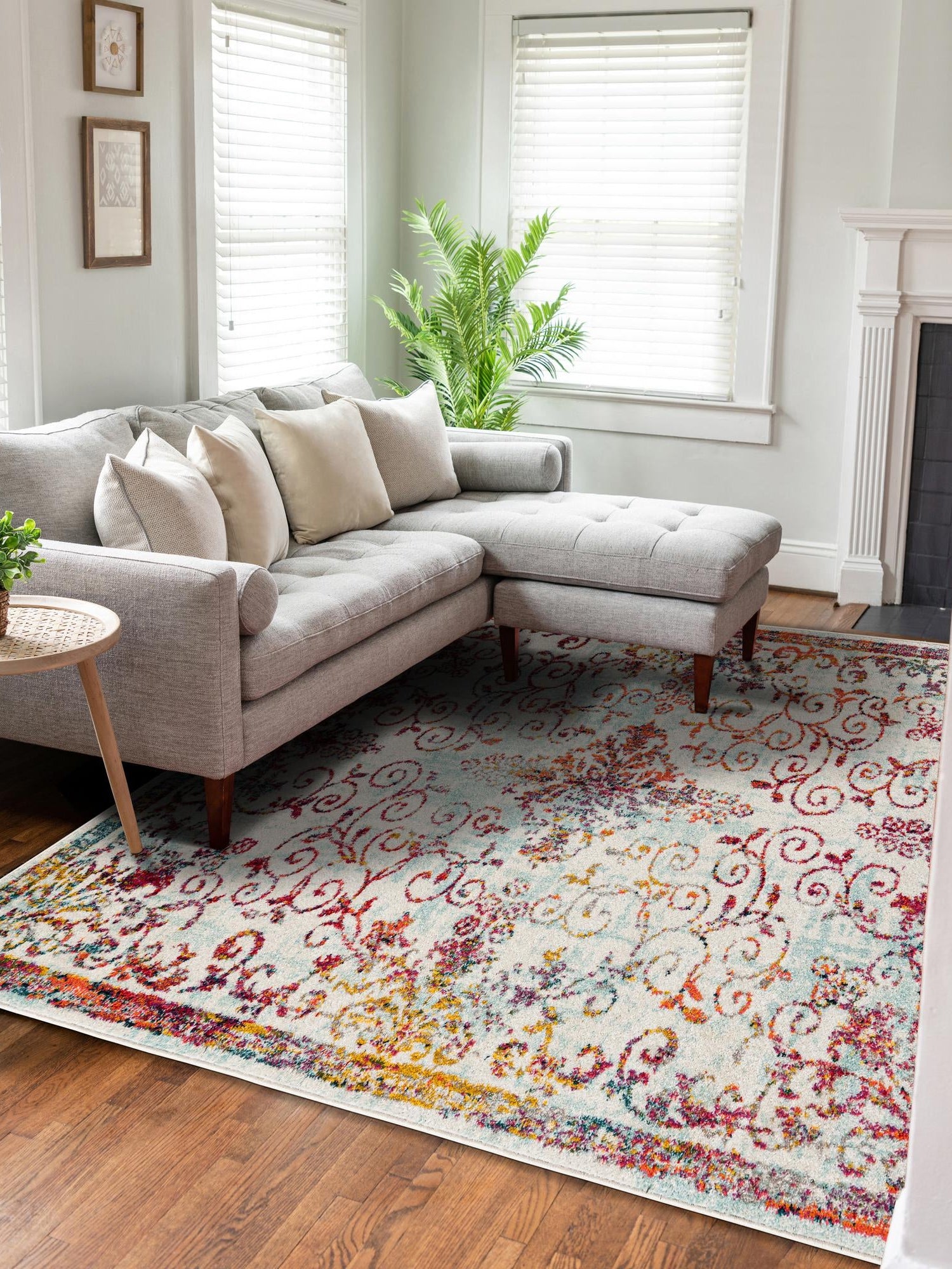 Ivory 6' 1 x 9' Penrose Rectangle Area Rug