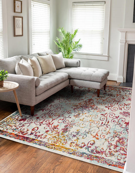 Ivory 2' x 3' 1 Penrose Rectangle Area Rug Classic Durable Stain Resistant Easy Clean Carpet for Traditional Indoor Home Decor for Sale at Rug Engine