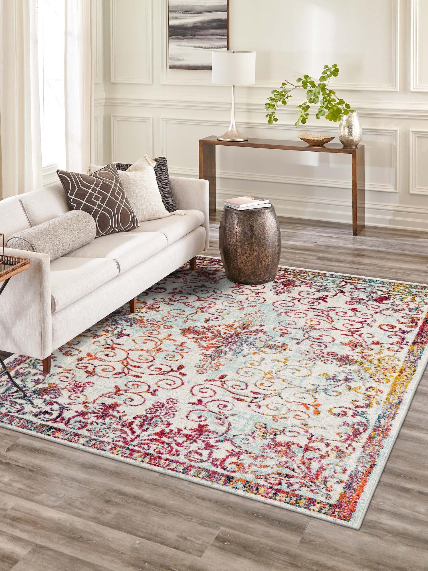 Ivory 5' 3 x 8' Penrose Rectangle Area Rug