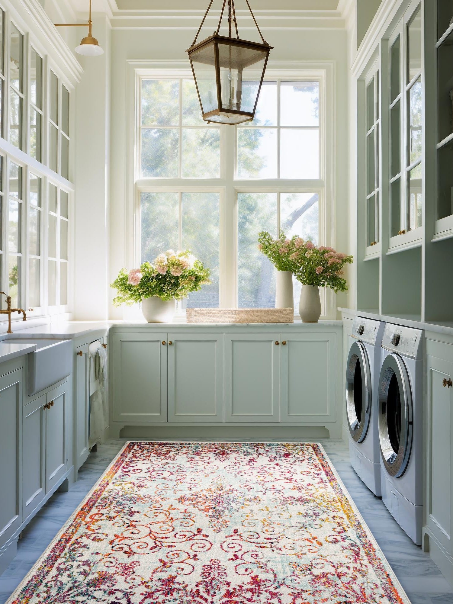 Ivory 6' 1 x 9' Penrose Rectangle Area Rug