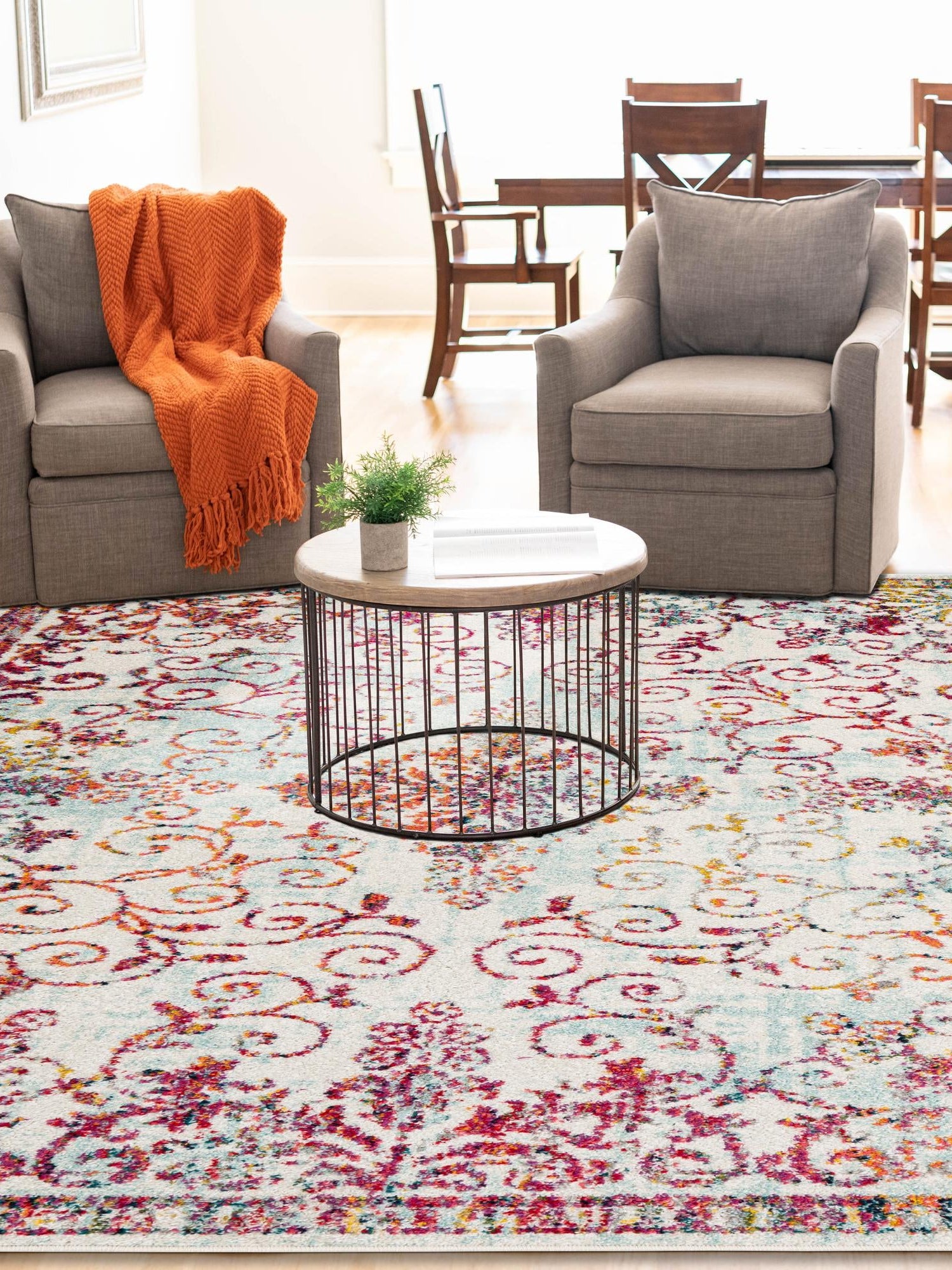 Ivory 6' 1 x 9' Penrose Rectangle Area Rug