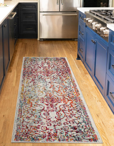 Ivory 2' x 6' 1 Penrose Runner Area Rug Classic Durable Stain Resistant Easy Clean Carpet for Traditional Indoor Home Decor for Sale at Rug Engine