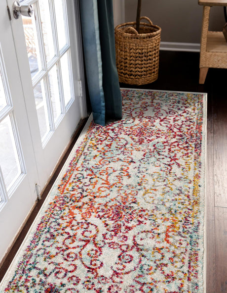 Ivory 2' x 6' 1 Penrose Runner Area Rug Classic Durable Stain Resistant Easy Clean Carpet for Traditional Indoor Home Decor for Sale at Rug Engine