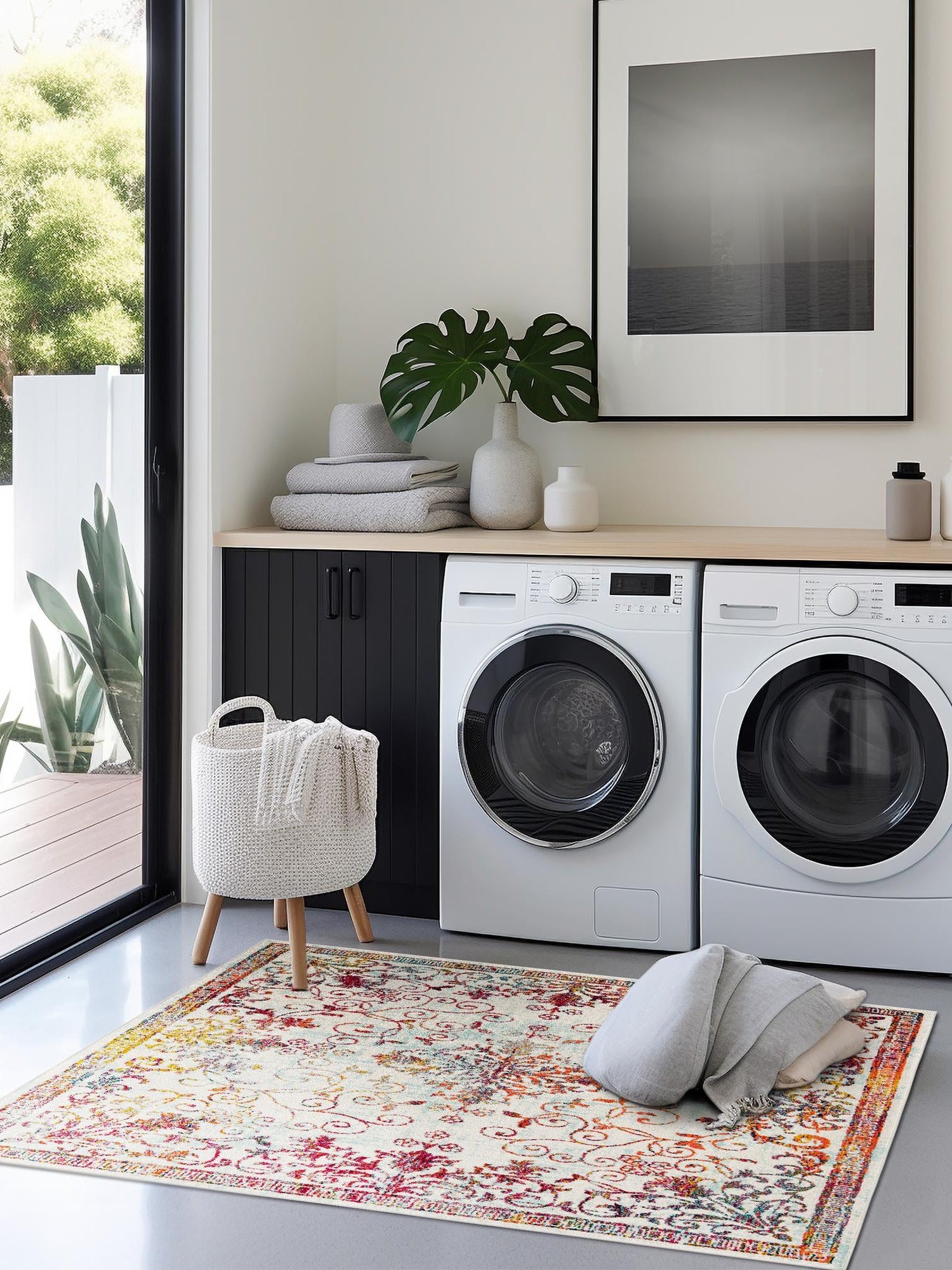 Ivory 10' x 10' Penrose Square Area Rug