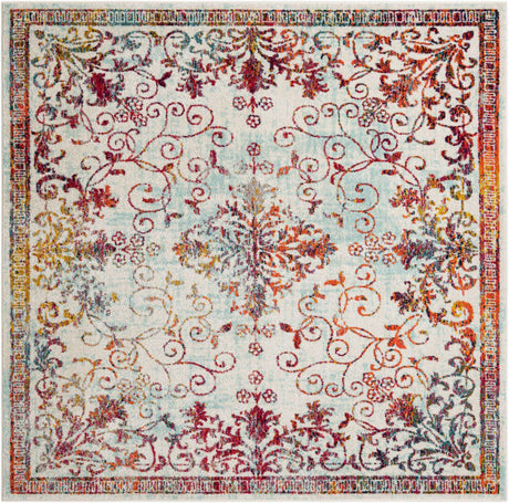 Ivory 7' 10 x 7' 10 Penrose Square Area Rug