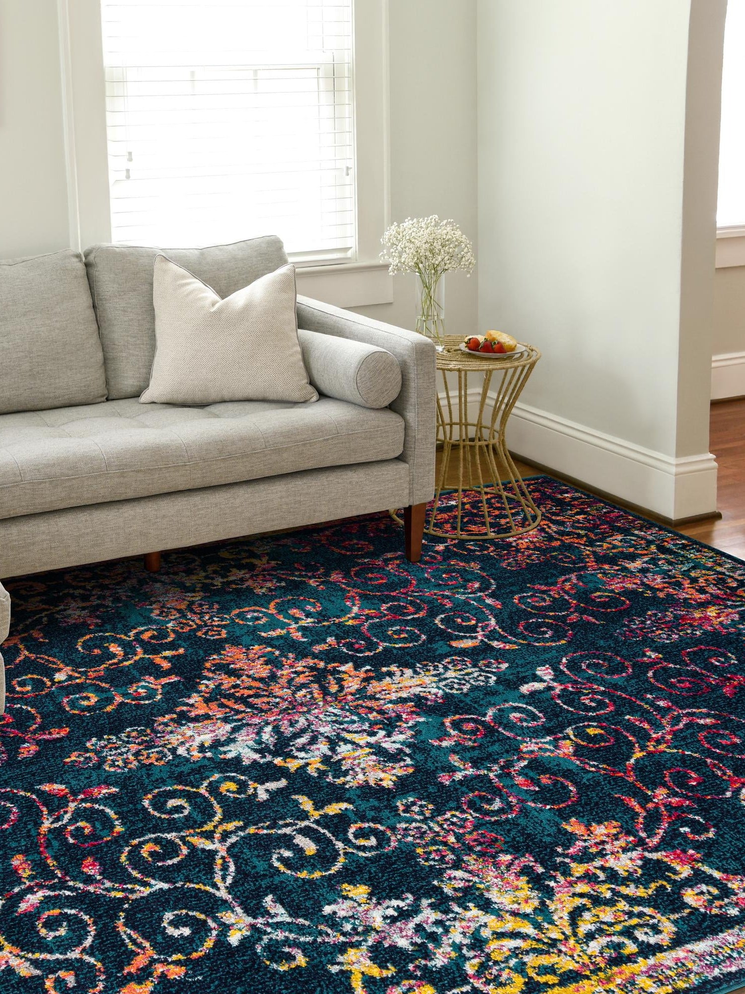 Navy Blue 7' 10 x 10' Penrose Rectangle Area Rug