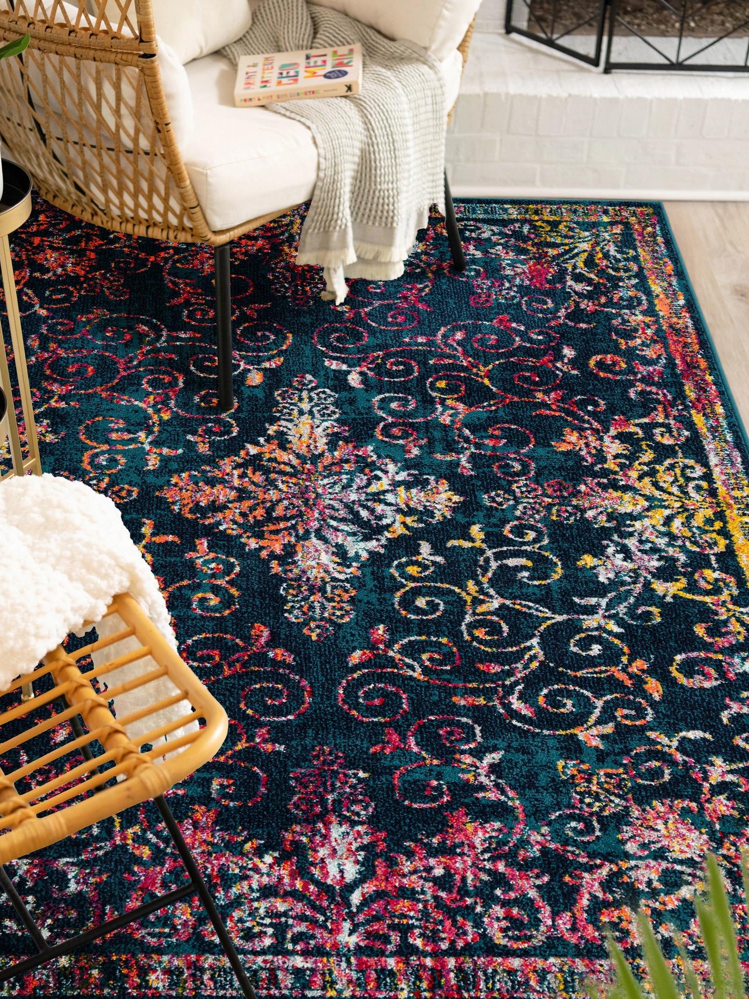 Navy Blue 10' x 14' 1 Penrose Rectangle Area Rug