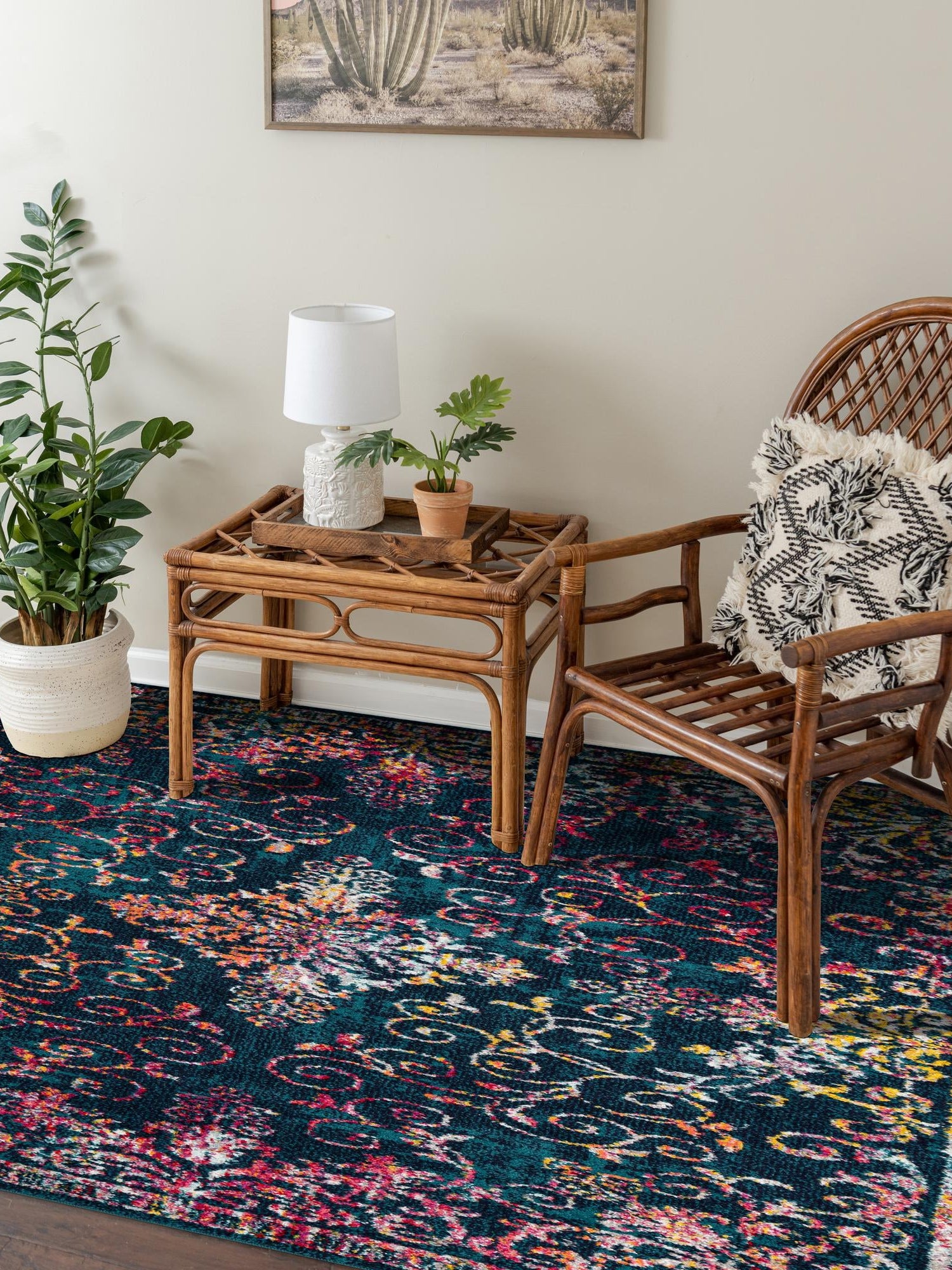 Navy Blue 10' x 14' 1 Penrose Rectangle Area Rug