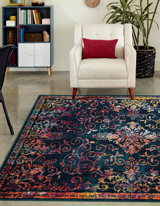 Navy Blue 7' 10 x 10' Penrose Rectangle Area Rug