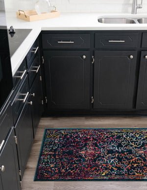 Navy Blue 2' x 8' Penrose Runner Area Rug
