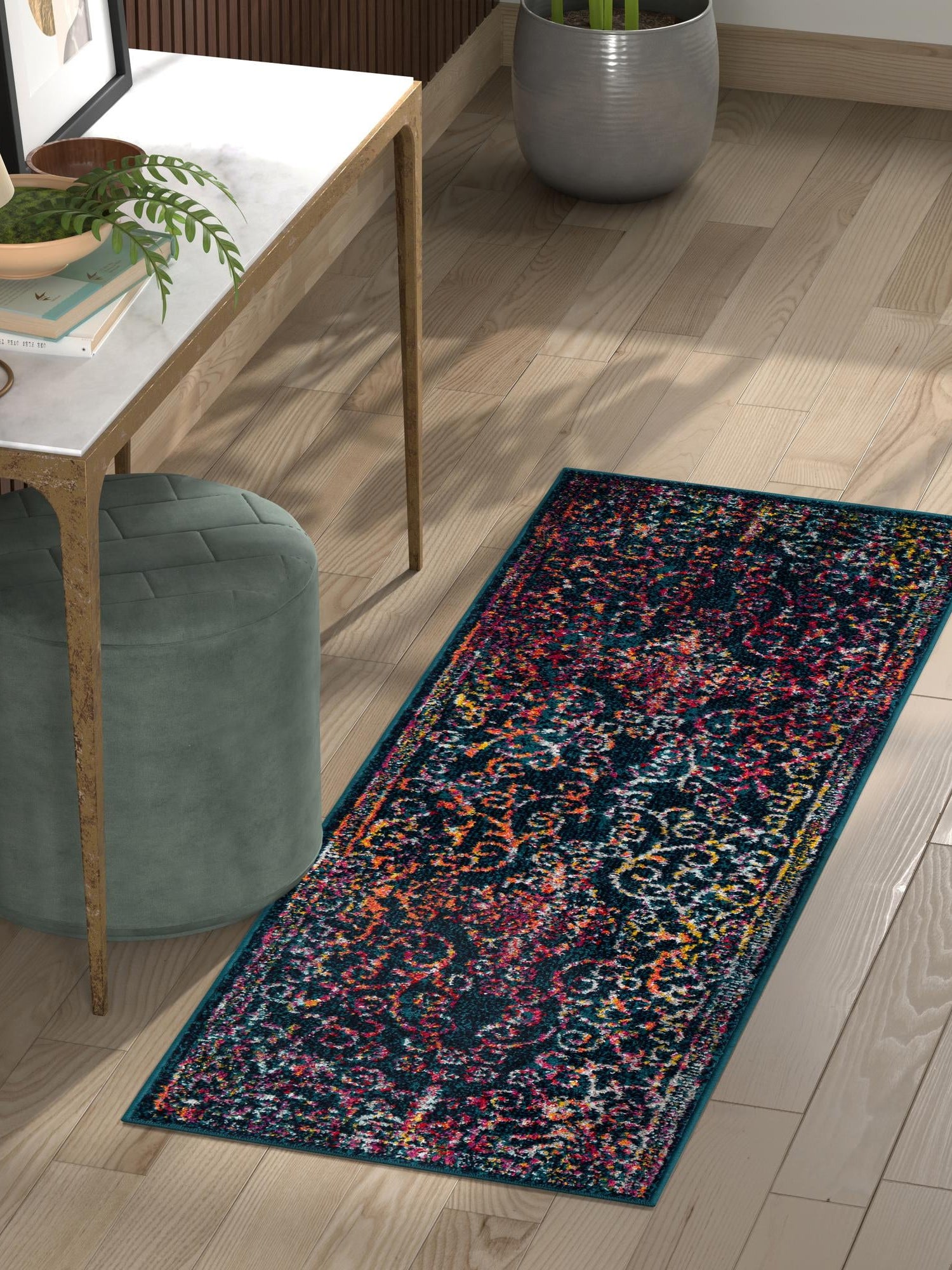 Navy Blue 2' x 8' Penrose Runner Area Rug