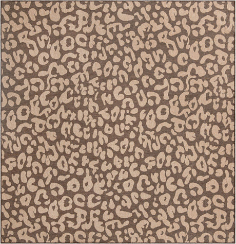 Brown 10' x 10' Dunes Square Area Rug 100% Polypropylene With Cotton Backing Carpet for Living, Dining, Office, Dorms, Bedrooms for Sale at Rug Engine