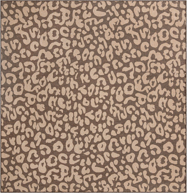 Brown 10' x 10' Dunes Square Area Rug 100% Polypropylene With Cotton Backing Carpet for Living, Dining, Office, Dorms, Bedrooms for Sale at Rug Engine