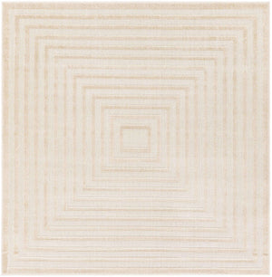 Beige 6' 1 x 6' 1 Sabrina Soto Outdoor Square Area Rug Weather Resistant for Patio, Deck, Terrace, Balcony, Porch Durable Carpet for Exterior Home Design for Sale at Rug Engine